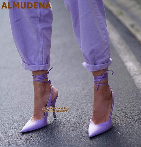 High-heeled footwear Shoe Stiletto heel Lavender, Women high heels purple  material, purple, white, holidays png | PNGWing